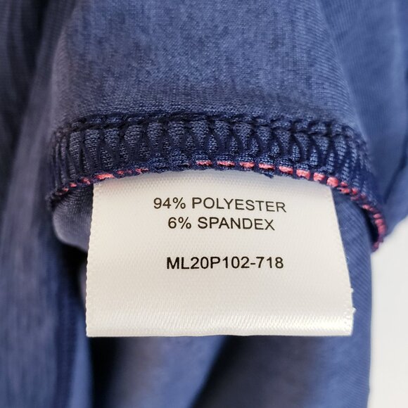 NWOT Masters Magnolia Lane Tech $240 Polo Shirt Short Sleeve Navy size M Golf - Picture 6 of 12
